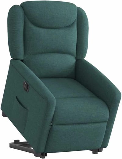 Elektrische Sta-op Stoel - Comfort Stoel - Ontspannen Zitten - Automatische Verstelling - 78x95x100cm - Donkergroen