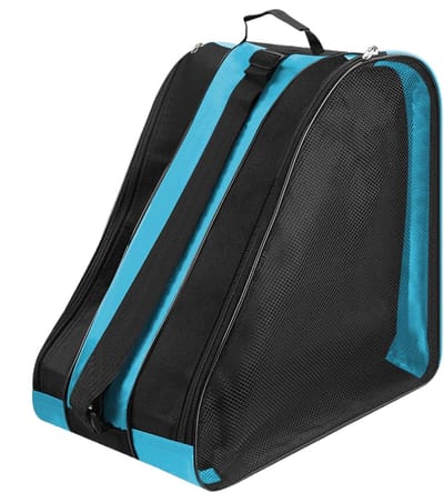 Schaatsen Opbergtas - Schoenen Tas - Sportieve Uitjes - Drielaags Ademend Design - 40cm Lengte - Malachietblauw
