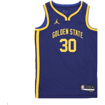 Basketbaltanktop voor heren Nba Statement 22 Dri-fit Swingman Jersey nr. 30 Stephen Curry Golwar Loyal Blue