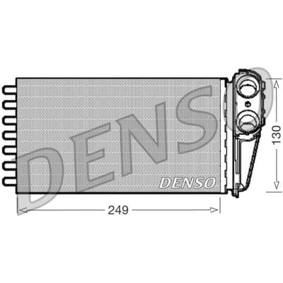 Warmtewisselaar, interieur verwarming DENSO DRR21001