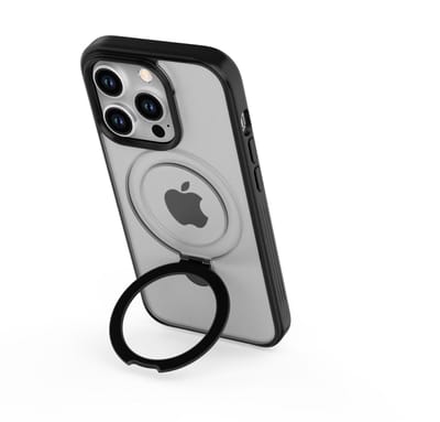 Musthavz Magloop Hoesje Geschikt voor iPhone 15 Pro Max Hoesje Siliconen - Musthavz Backcover met Magloop MagSafe - zwart/black