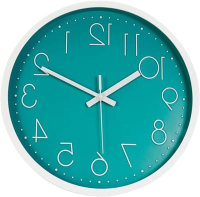 Stille Wandklok 30 cm - Moderne Decoratieve Klok voor Woonkamer, Slaapkamer en Keuken - Groene Kleur