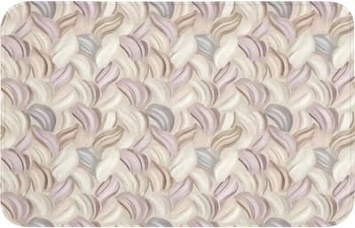 Badmat 80x50 cm - Antislip - Abstract - Golvend - Pastel - Badmatten voor badkamer - Badkamermat - Douchemat - Badkamer mat