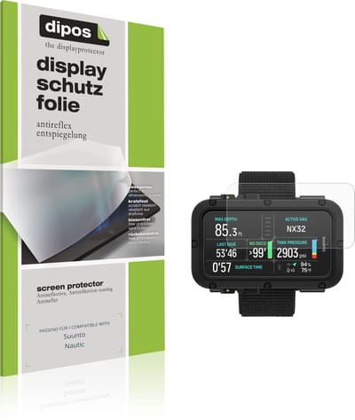 dipos – 6x Matte Beschermfolie geschikt voor Suunto Nautic | Krasbestendige & antireflecterende Screenprotector Ultra-Thin