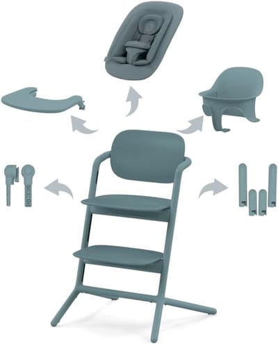 Kinderstoel 4-in-1 - Babystoel peuterstoel - Eten en spelen - Meegroeien met kind - 56 x 545 x 815 cm