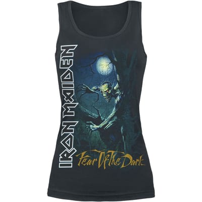 Iron Maiden Top - Fear Of The Dark - S tot XL - voor Vrouwen - zwart