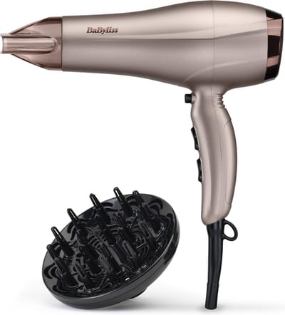 BaByliss Smooth Dry 2300 Espresso Glaze Föhn - 2300W - 2.2m snoer inclusief diffuser