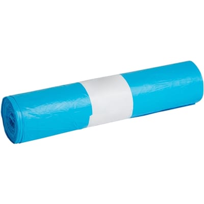Afvalzak Propsac HDPE T23 58x100cm 70L blauw rol à 25 stuks