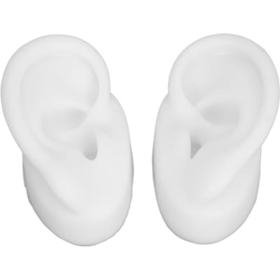 Modèle d'oreille en silicone réaliste, flexible et réutilisable, modèle d'entraînement au perçage de l'oreille gauche et droite pour boucles d'oreilles
