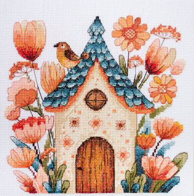 Borduurpakket ABRIS ART - Sing for us, Little Bird - Zing voor ons, klein vogeltje - telpatroon 254