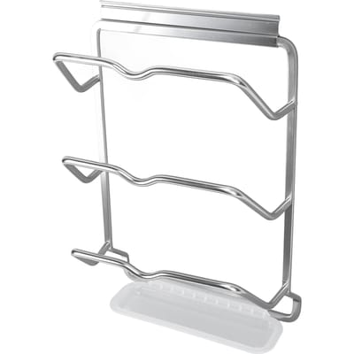 Huishoudelijke Artikelen Hangend Pan Deksel Rek 3 Laags Aluminiumlegering Kast Pot Deksel Houders Organizer voor Borden Koekplaten gray