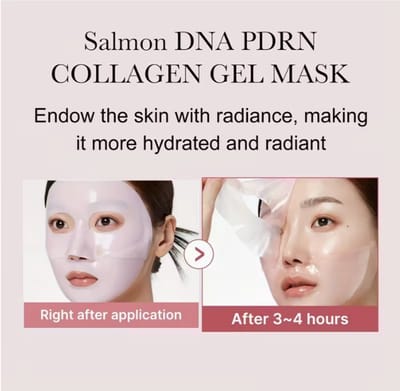 3 stuks Zalm DNA PDRN Collageen Gezichtsmasker – Salmon DNA Mask - Korean Skincare – Anti Rimpel & Glow Mask – Hydraterend & Huidbarrière Versterkend – Glass Skin Effect