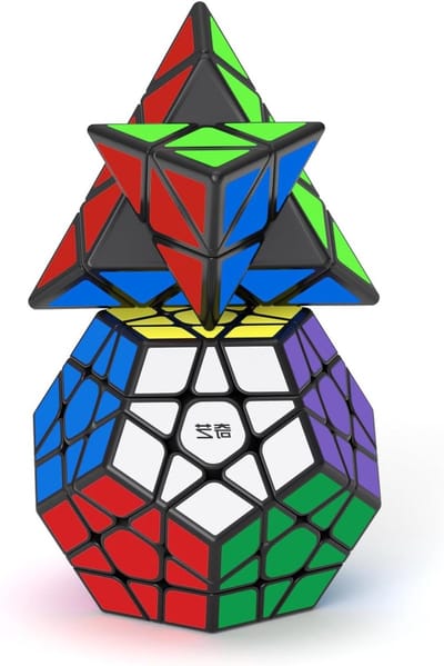 Speed Cube Set - Puzzelboxen Hersenkrakers - Hersenen Trainen - Verbeterde Anti-Pop Structuur - 2 Verpakkingen - Zwart