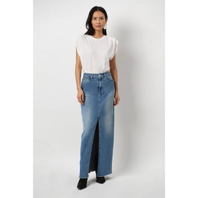 Dante6 Feral Denim Maxi Skirt Washed Blue Größe: 34 | Jeansröcke Outlet | Damen | Blau