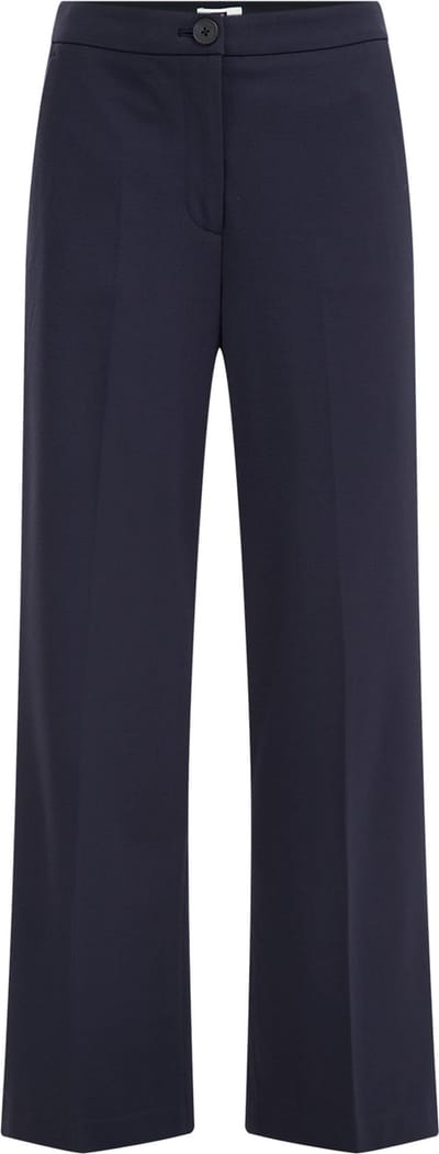WE Fashion Dames wide leg pantalon met stretch