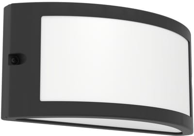 EGLO buitenwandlamp POGGIARELLO, zwart, breed 22 cm, IP54