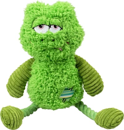 Duvoplus - Speelgoed Voor Dieren - Hond - Pluche Kikker Silly 16x30x7cm Groen - 1st