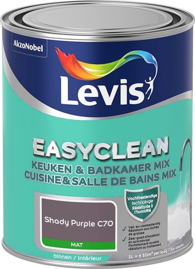 Levis - Easyclean Keuken & Badkamer Mix - Shady Purple C70 - Mengverf - 1 L