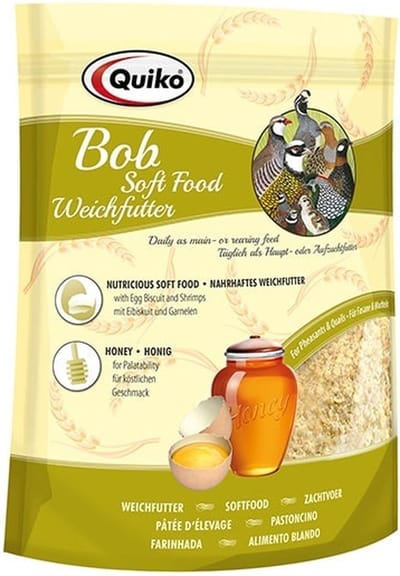 Quiko Bob zachtvoer voor fazanten en kwartels - Kip - Supplementen - Eivoer voor vogels - Versnaperingen