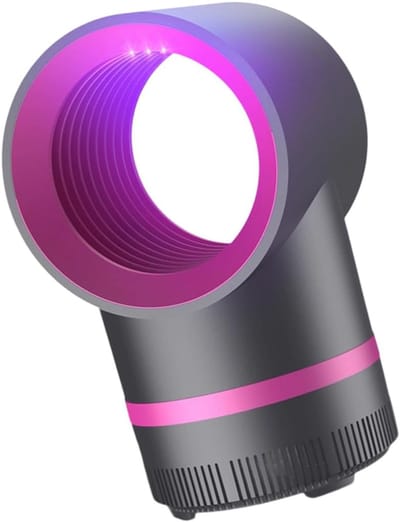 Geavanceerde vliegenvanger, elektrische vliegenval voor slaapkamer, woonkamer, terras, binnenshuis（Zwart）