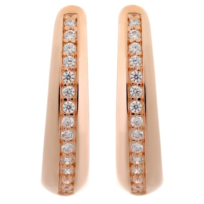Orphelia Dames 925 Sterling Zilveren Oorbellen - Roos ZO-6088