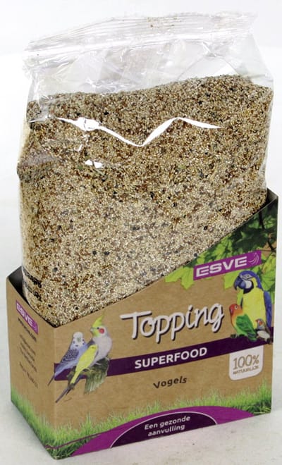 ESVE Teff graan topping | fijn zaad voor kleine vogelsoorten | 300 gram