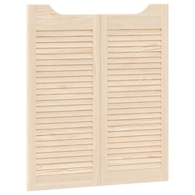 vidaXL - Schuifdeuren - 2 - st - 90 - x - 40 - cm - Massief - grenenhout - Naturel