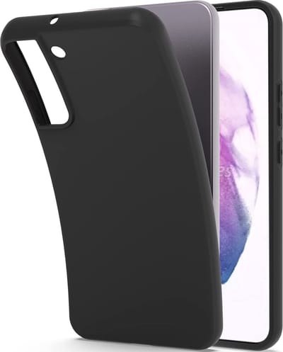 Hoesje Geschikt Voor Samsung Galaxy S22 Siliconen Hoesje Back Cover Zwart - Back Cover hoesje Hoesje Geschikt Voor Samsung Galaxy S22 - Hoesje Geschikt Voor Samsung Galaxy S22 hoesje Siliconen cover