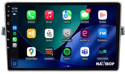 Geschikt voor Toyota Corolla Verso (2004 t/m 2010) | 9 inch Android 15.0 CarPlay autoradio | Draadloos CarPlay & Android Auto | 2GB RAM + 32GB | Mic, Camera (AHD) & DAB+ | Bluetooth & WiFi | NAVIBOP NB-1446 | Bouwjaar 2004 t/m 2010