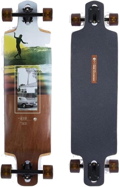 Longboard Compleet - Dropcruiser Board - Carven en cruisen - Fotocollectie Michael Townsend - 38 inch - Multi