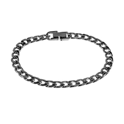 19cm x 6,5mm Cubaanse Armband Unisex - Gepolist RVS - Schakelarmband Dames - Heren