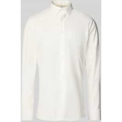 OLYMP No. Six super slim fit overhemd - off white twill - Strijkvriendelijk - Boordmaat: 36
