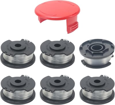 Draadspoelen Grastrimmer - Reserve Spoelen Bosmaaier - Gazon Onderhoud - Duurzaam Nylon Garen - 16 mm Draaddikte - Zwart