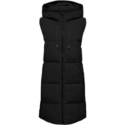 JDY Blair Long Hooded Puffer Bodywarmer Dames - Maat S