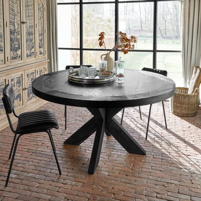 LOBERON Tafel Darvoux bruin/zwart
