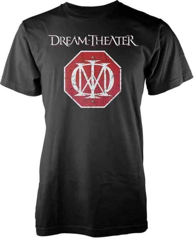 Dream Theater Heren Tshirt -S- Red Logo Zwart