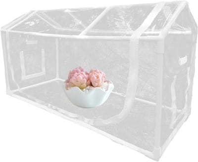 Mini Broeikas - Kweekkas Plantenkas - Planten Beschermen - Waterdichte PVC Dekking - 95 x 51 x 40 cm - Transparant
