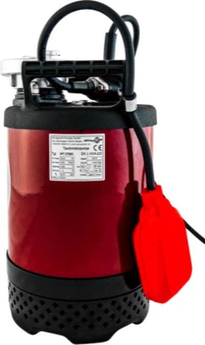 Professionele Vuilwater Dompelpomp SPT 370 WS met vlotter 230 volt, voor kelders en kruipruimtes voor wateroverlast, 14,4 m3/h
