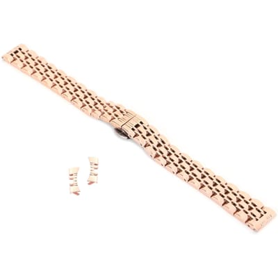 14mm Horlogeband Roestvrij Staal Horlogeband Vervanging Horlogeband Band Accessoire Rose Goud beige
