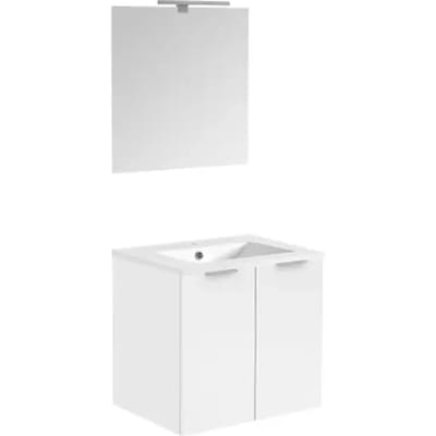 Allibert Badmeubelset Euro Pack 60cm Met 2 Deuren Glanzend Wit