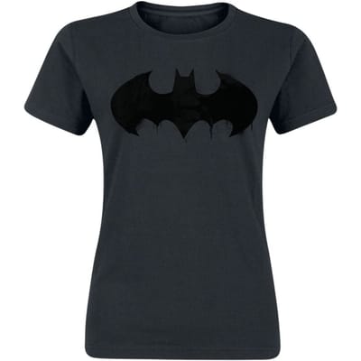 Batman T-shirt - Inked Logo - L tot XXL - voor Vrouwen - zwart