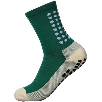 Hoge kwaliteit antislip voetbalsokken Sportgripsokken Anti-slip basketbalsokken Voetbalsokken unisex gripsokken Yogasokken donkergroene kleur
