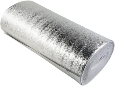 Radiator Isolatie Folie - Warmte Reflectie - Energie Besparen - 3mm Dik Aluminium - 5m x 40cm - Zilver