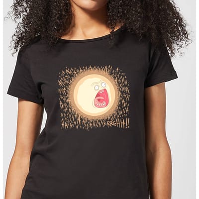 Rick and Morty Screaming Sun Dames T-shirt - Zwart - L