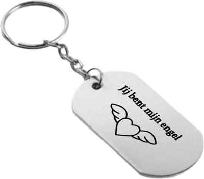 Akyol - jij bent mijn engel sleutelhanger - Quotes - familie vrienden - cadeau - 54 x 29mm