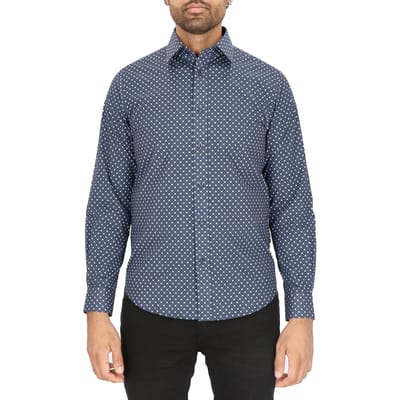Scotch & Soda Dress Shirt Navy Größe: 37 | Business hemden Outlet | Herren | Blau