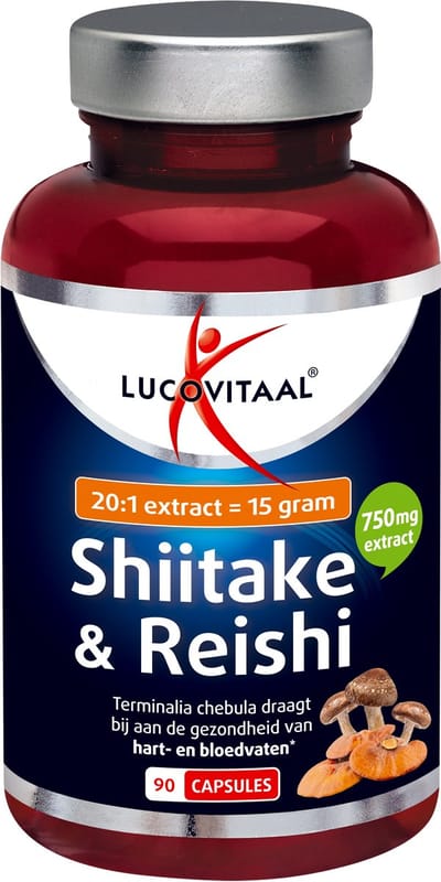 Lucovitaal Voedingssupplementen Capsules Shiitake & Reishi 90Cap