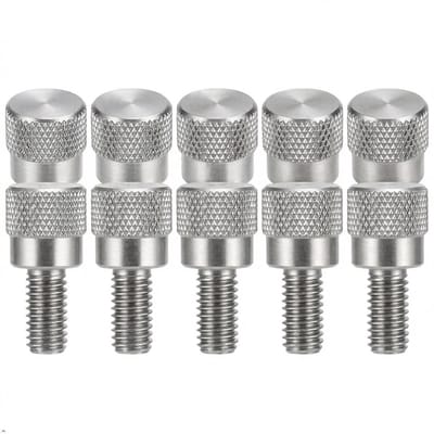 Roestvrij staal aanzetschroef kartelschroeven M4 x 10mm (10 stuks)
