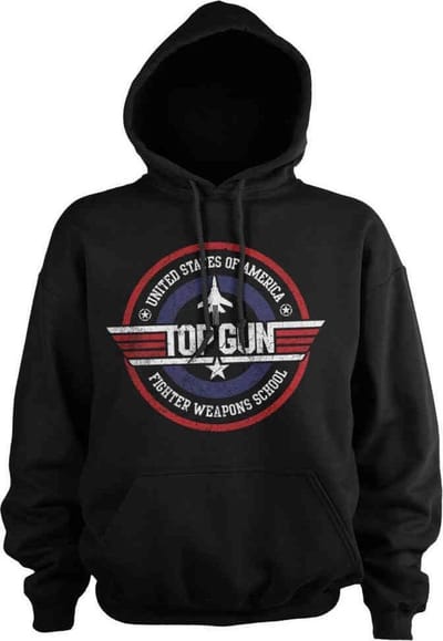 Top Gun Hoodie/trui -S- Fighter Weapons School Zwart
