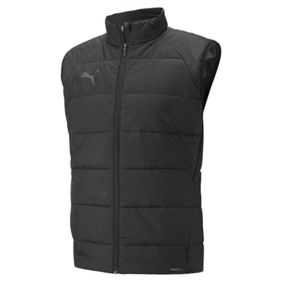 Puma Heren TeamLIGA Gequilt Mouwloos Gilet (Zwart)